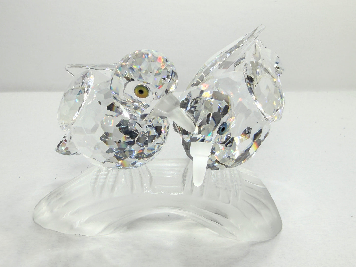 Swarovski Crystal Amour Turtledoves SCS 1989 Caring & Sharing Figurine Cert S275