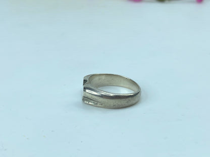 Tiffany & Co. Sterling silver wavy heart ring size 6 JR728