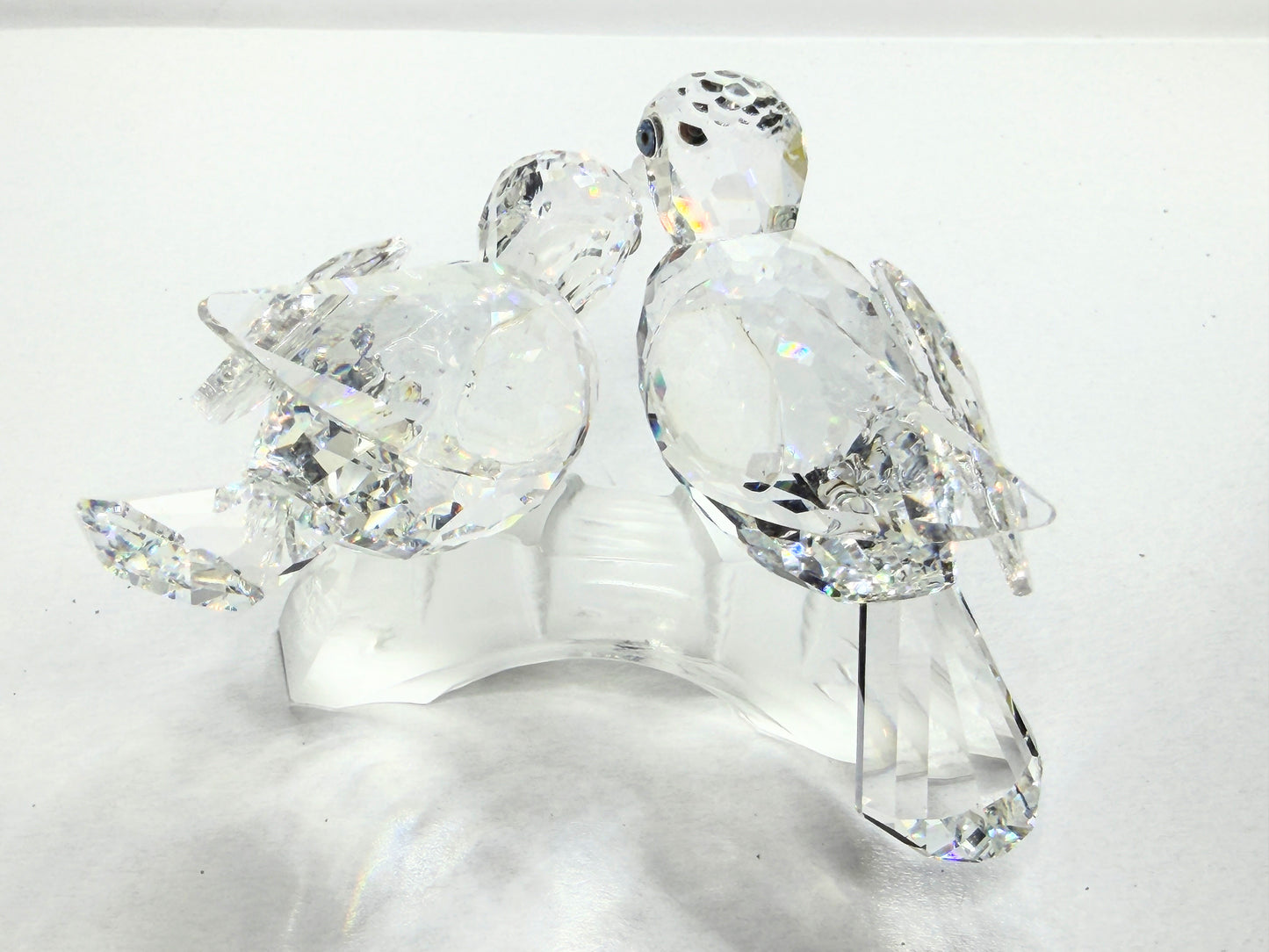 Swarovski Crystal Amour Turtledoves SCS 1989 Caring & Sharing Figurine Cert S275
