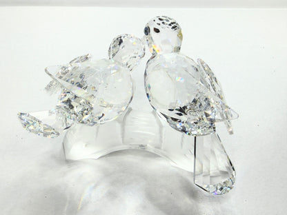Swarovski Crystal Amour Turtledoves SCS 1989 Caring & Sharing Figurine Cert S275