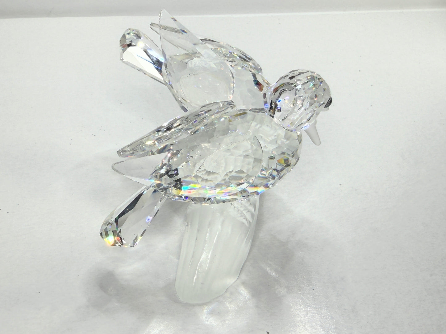Swarovski Crystal Amour Turtledoves SCS 1989 Caring & Sharing Figurine Cert S275