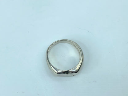 Tiffany & Co. Sterling silver wavy heart ring size 6 JR728