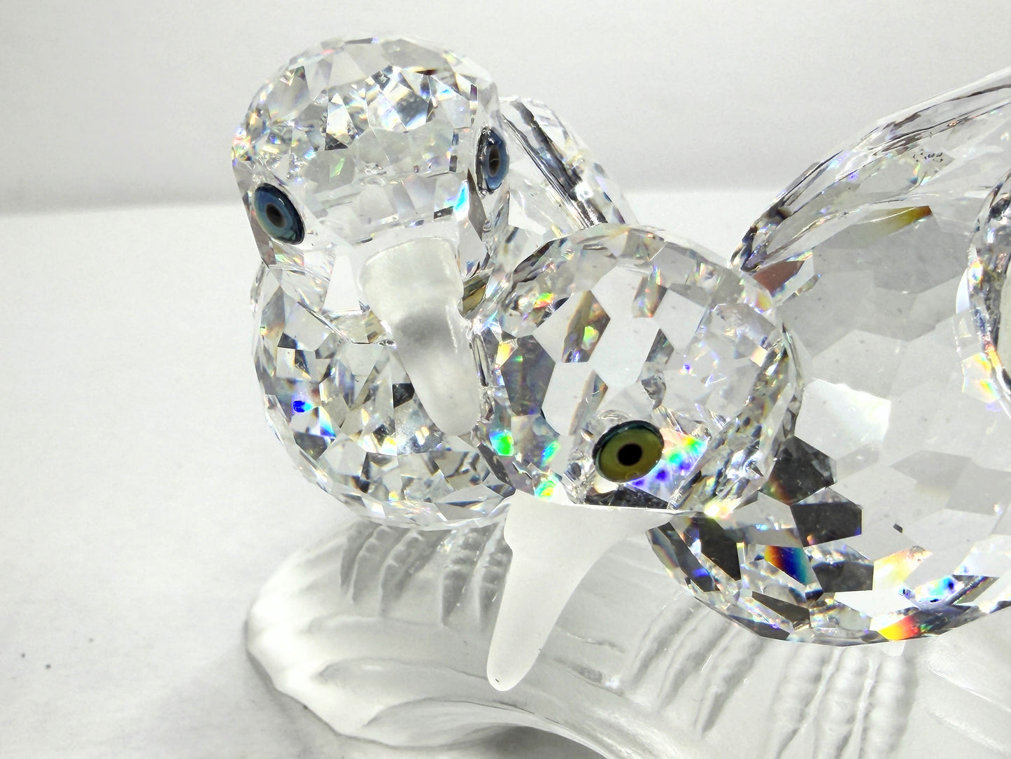 Swarovski Crystal Amour Turtledoves SCS 1989 Caring & Sharing Figurine Cert S275
