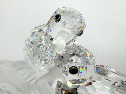 Swarovski Crystal Amour Turtledoves SCS 1989 Caring & Sharing Figurine Cert S275