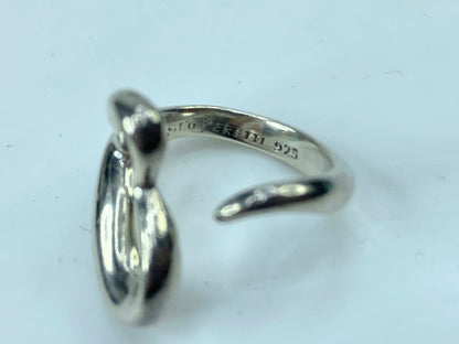 Tiffany & Co. Sterling Silver Elsa Peretti Open Heart Ring JR729