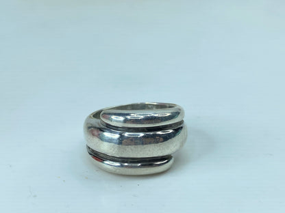 Sterling Silver James Avery Wrap Around Spiral Dome Ring JR730