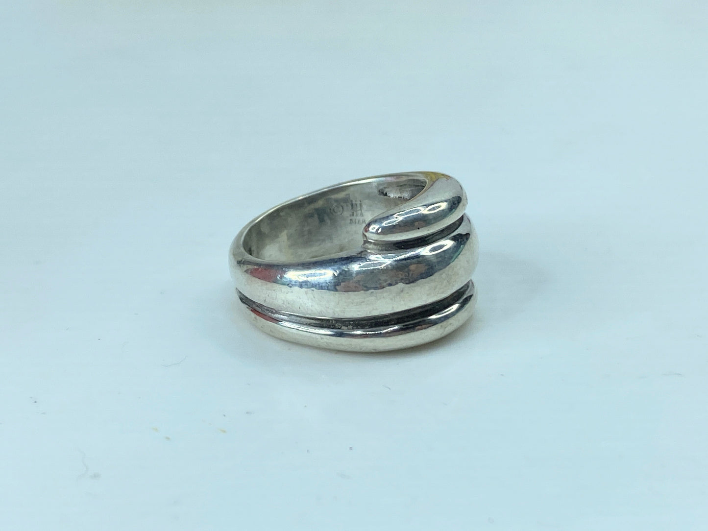 Sterling Silver James Avery Wrap Around Spiral Dome Ring JR730
