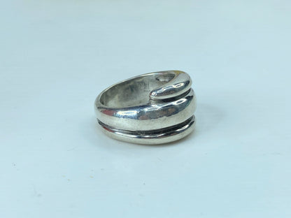 Sterling Silver James Avery Wrap Around Spiral Dome Ring JR730