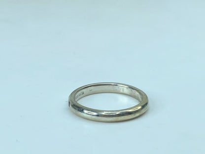 Tiffany & Co. Ruby Stacking Band Ring Peretti Silver 2.6g size 6.5 JR734