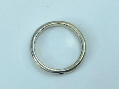 Tiffany & Co. Ruby Stacking Band Ring Peretti Silver 2.6g size 6.5 JR734