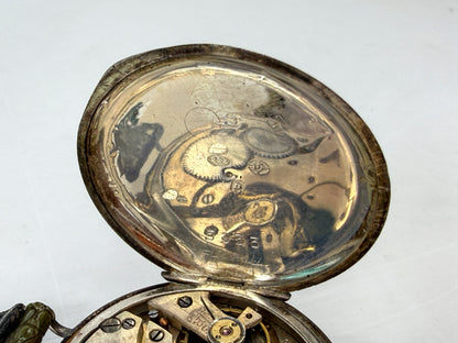 WWI Swiss Sterling Silver Telephone Dial Trench Watch c1915 Mechanical SS489