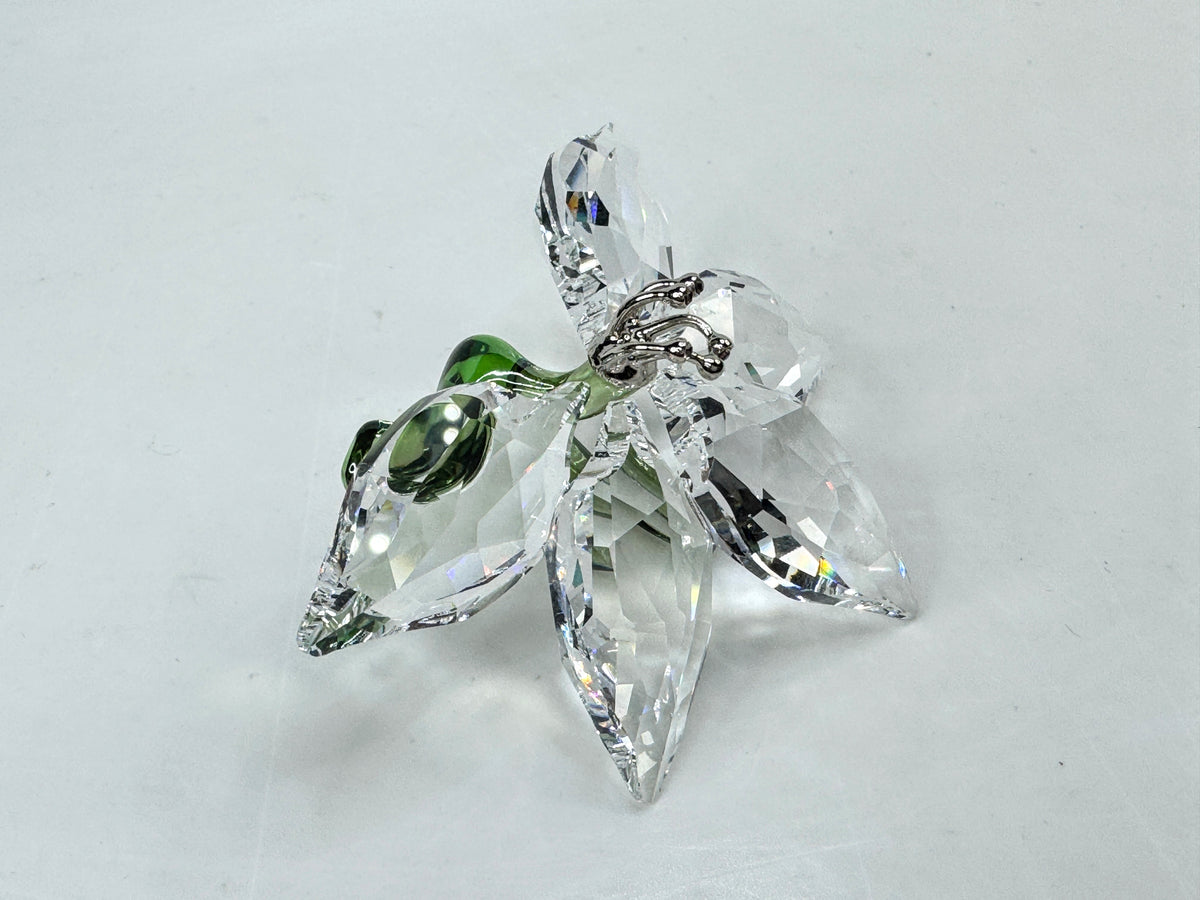 Swarovski SCS 2013 Limited Edition Crystal Orchid Flower Retired 1142858COA S342