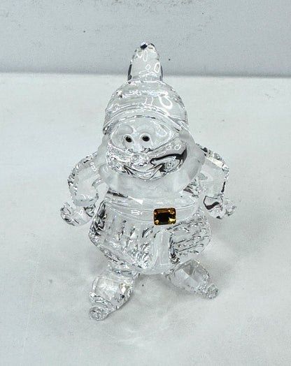 Swarovski Disney Snow White "Happy" Dwarf Crystal Figurine Retired 1003689 S344