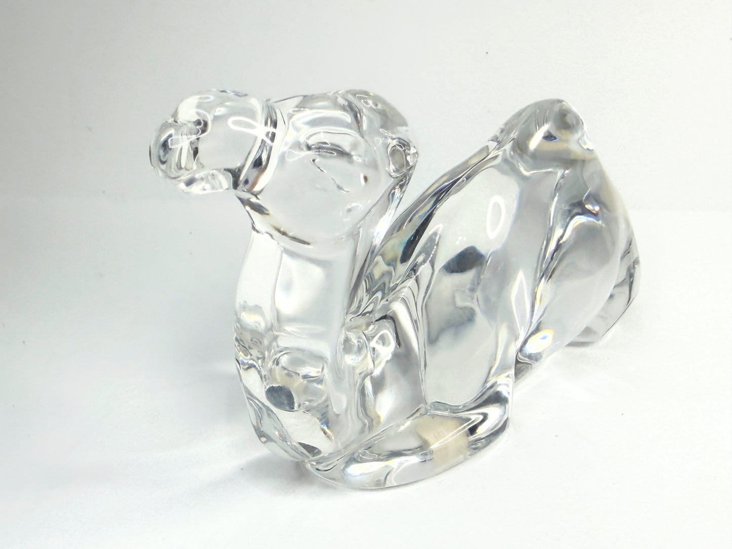 Baccarat Crystal Camel Sculpture Mid Century French Art Glass Figural A764