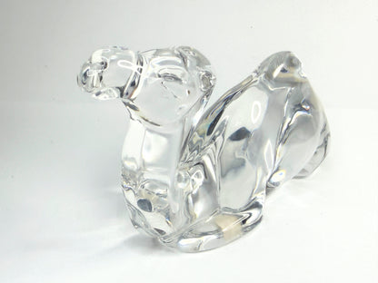 Baccarat Crystal Camel Sculpture Mid Century French Art Glass Figural A764