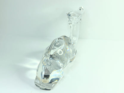 Baccarat Crystal Camel Sculpture Mid Century French Art Glass Figural A764
