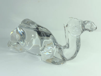 Baccarat Crystal Camel Sculpture Mid Century French Art Glass Figural A764