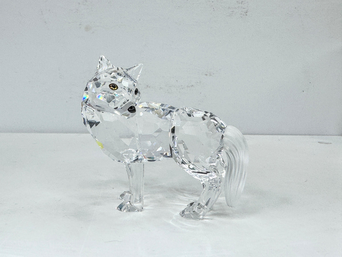 Swarovski Crystal "Wolf Fairy Tales" Retired 207549 Vintage COA Mirror S347