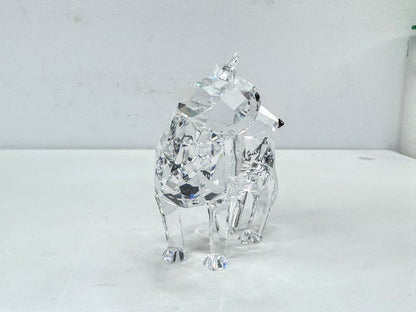 Swarovski Crystal "Wolf Fairy Tales" Retired 207549 Vintage COA Mirror S347