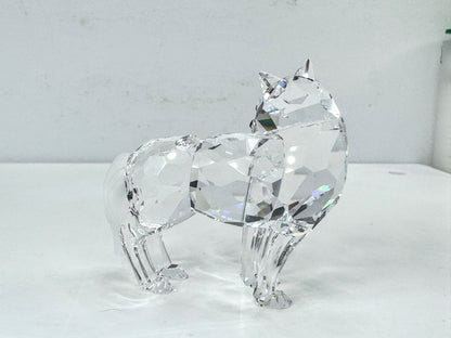 Swarovski Crystal "Wolf Fairy Tales" Retired 207549 Vintage COA Mirror S347