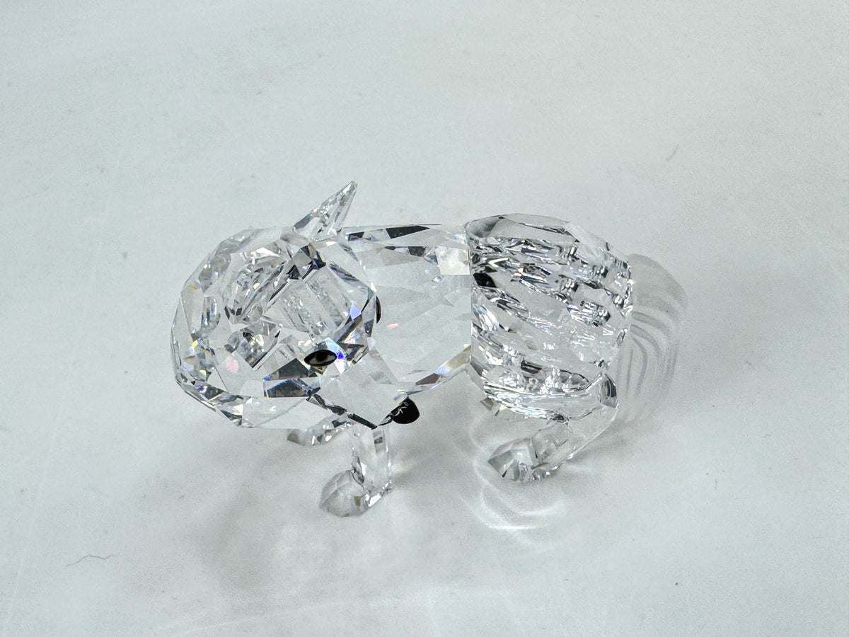 Swarovski Crystal "Wolf Fairy Tales" Retired 207549 Vintage COA Mirror S347
