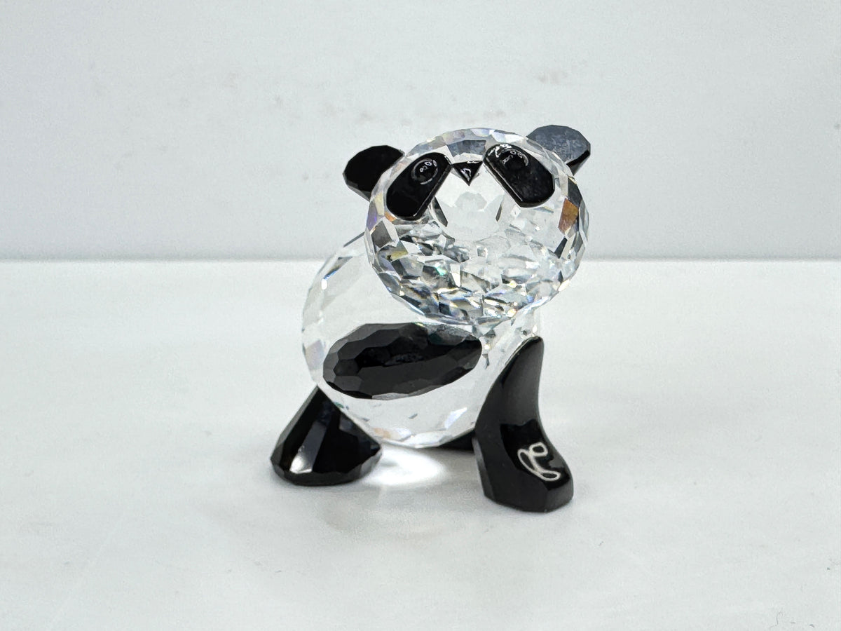 Swarovski Crystal Mother Panda Bear Retired Rare Encounters COA Mirror A349