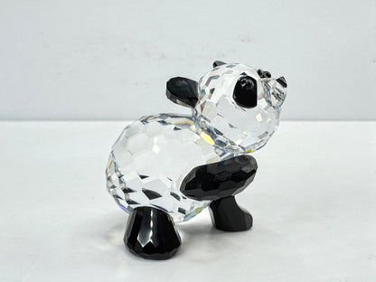 Swarovski Crystal Mother Panda Bear Retired Rare Encounters COA Mirror A349