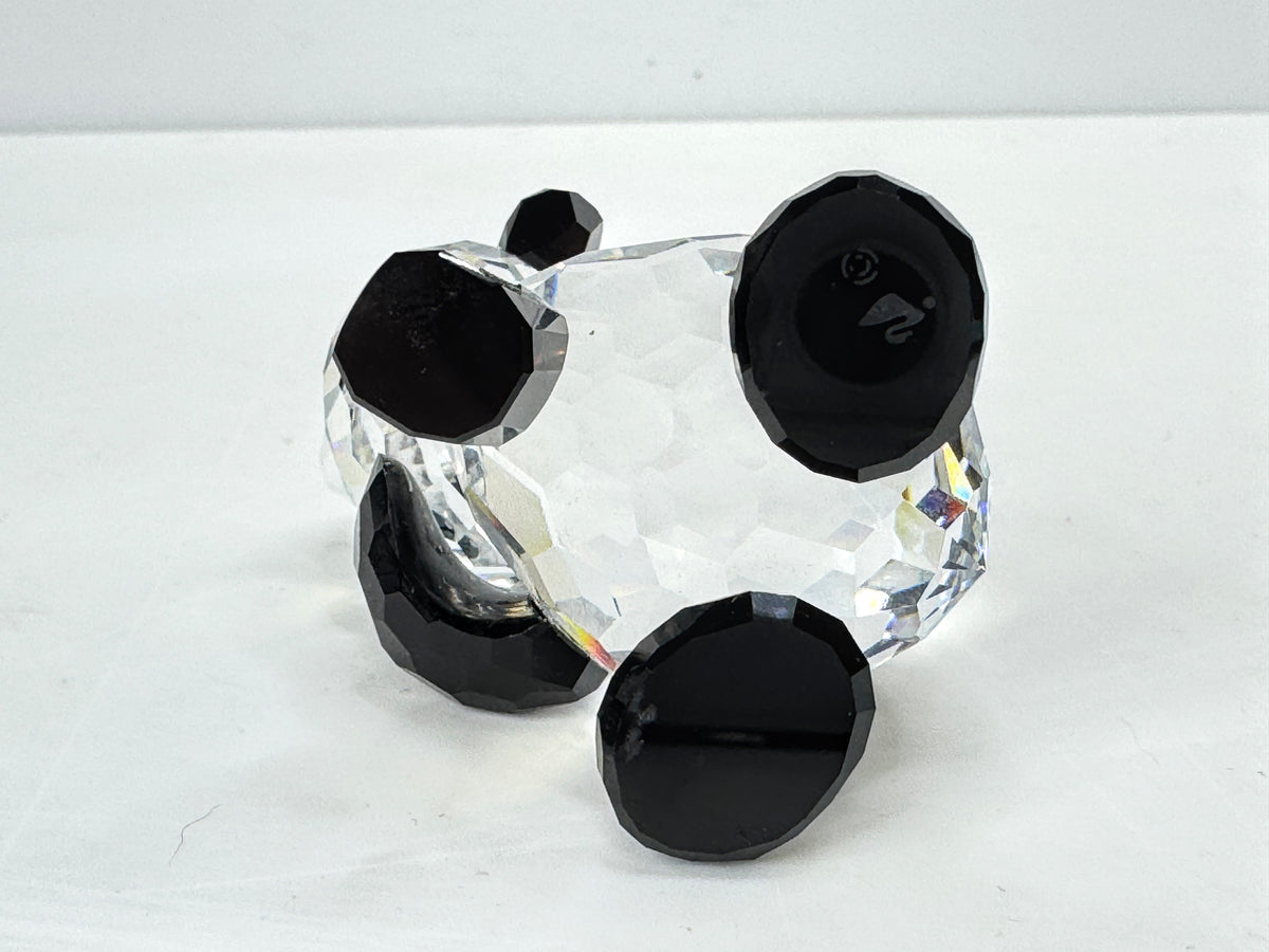 Swarovski Crystal Mother Panda Bear Retired Rare Encounters COA Mirror A349
