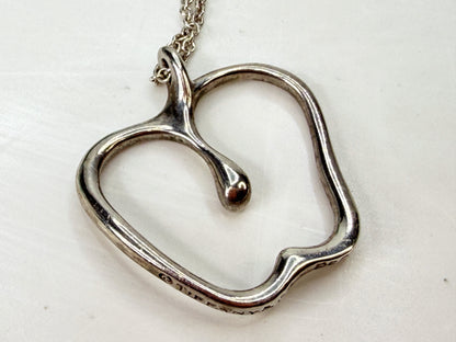 Tiffany & Co. Elsa Peretti XL Apple Sterling Silver 30" Necklace 9g JR1995
