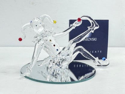 Swarovski Crystal Jester Clown Fairy Tales Retired Edith Mair Mirror COA S351