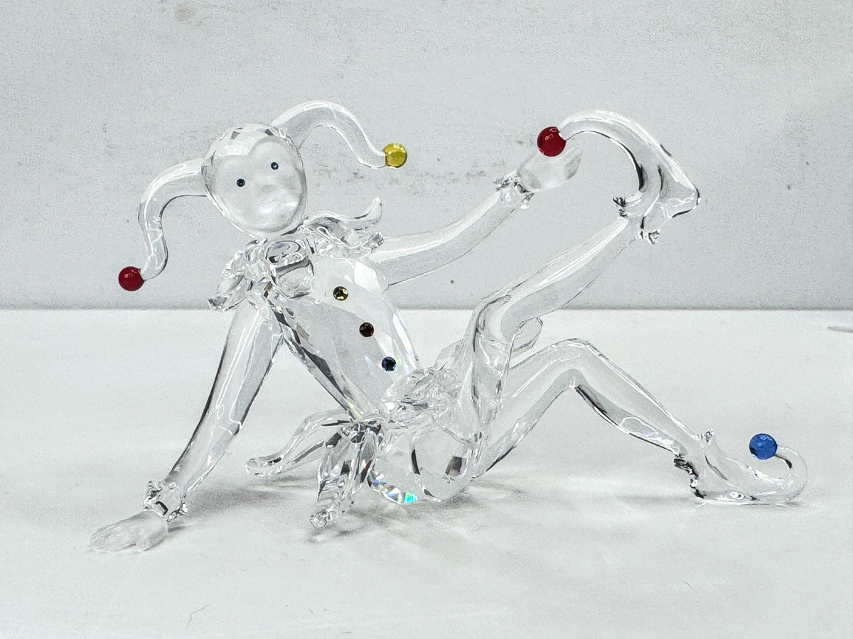 Swarovski Crystal Jester Clown Fairy Tales Retired Edith Mair Mirror COA S351