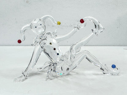 Swarovski Crystal Jester Clown Fairy Tales Retired Edith Mair Mirror COA S351