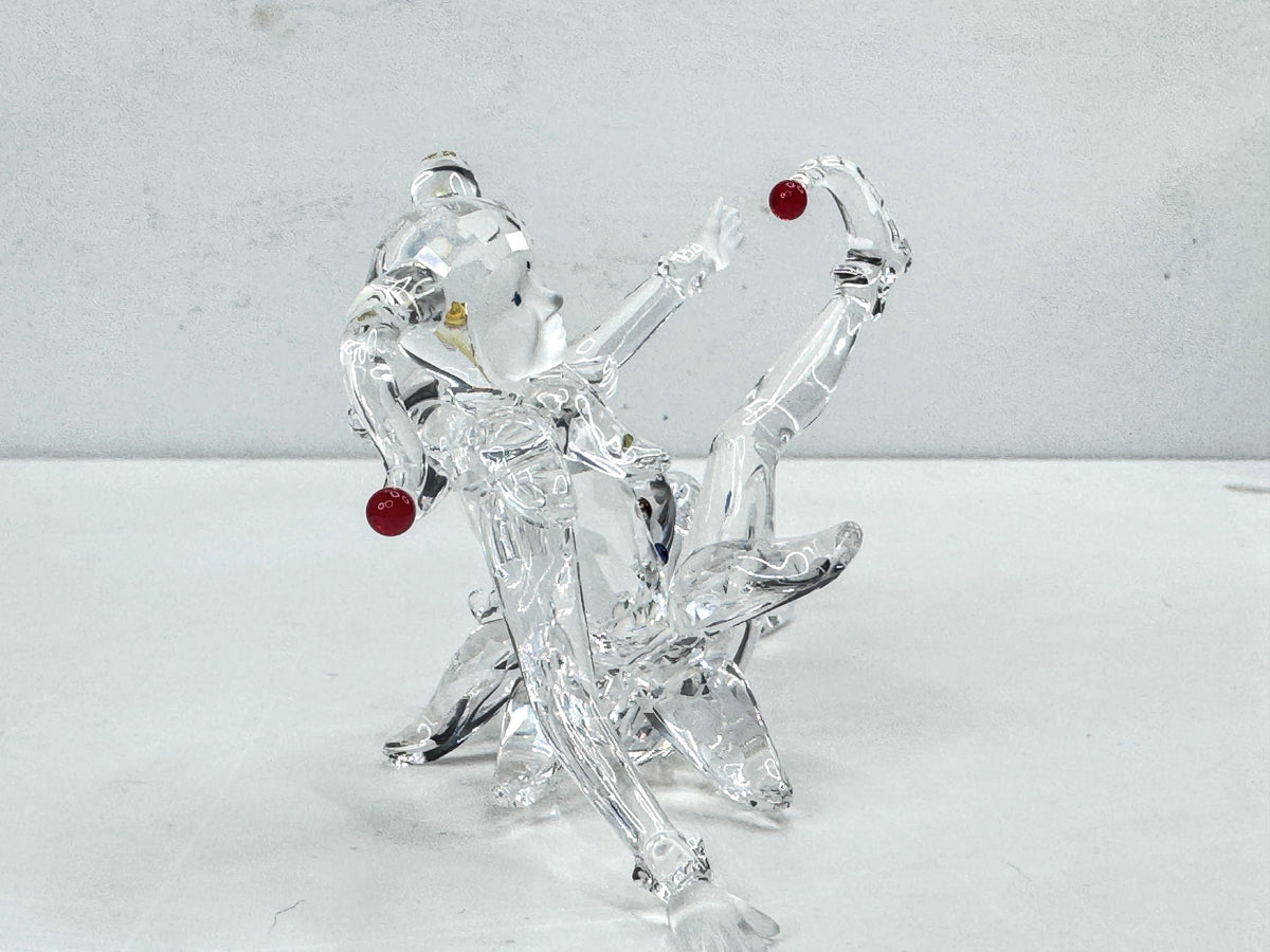 Swarovski Crystal Jester Clown Fairy Tales Retired Edith Mair Mirror COA S351