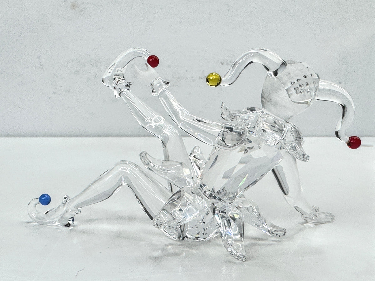 Swarovski Crystal Jester Clown Fairy Tales Retired Edith Mair Mirror COA S351
