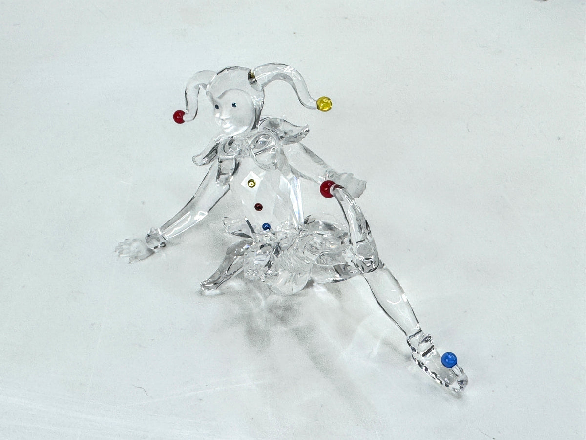 Swarovski Crystal Jester Clown Fairy Tales Retired Edith Mair Mirror COA S351