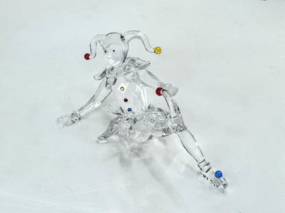 Swarovski Crystal Jester Clown Fairy Tales Retired Edith Mair Mirror COA S351
