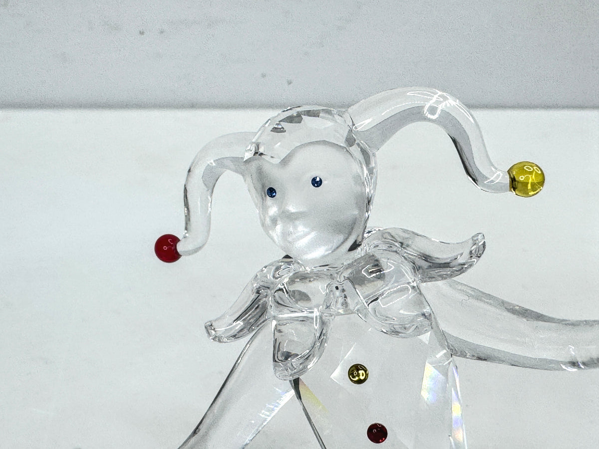 Swarovski Crystal Jester Clown Fairy Tales Retired Edith Mair Mirror COA S351