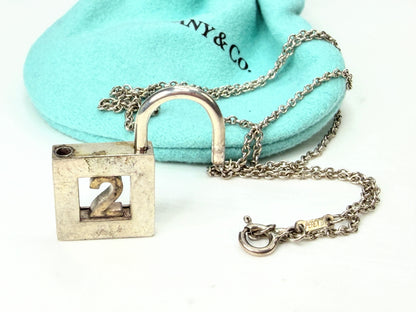 Vintage Tiffany & Co. Sterling Silver Openable Locket Necklace JR1948