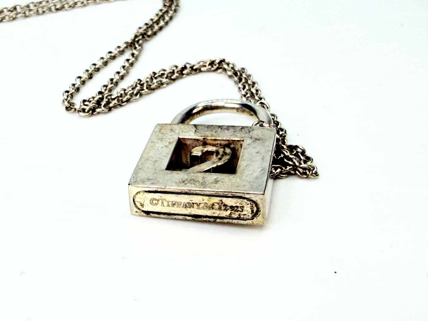 Vintage Tiffany & Co. Sterling Silver Openable Locket Necklace JR1948