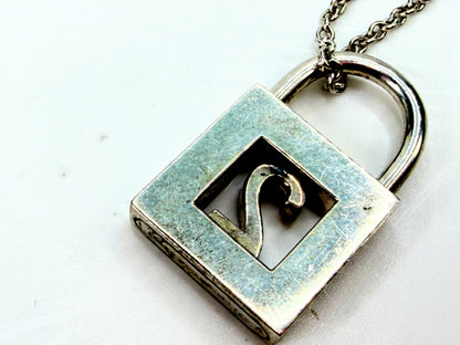 Vintage Tiffany & Co. Sterling Silver Openable Locket Necklace JR1948