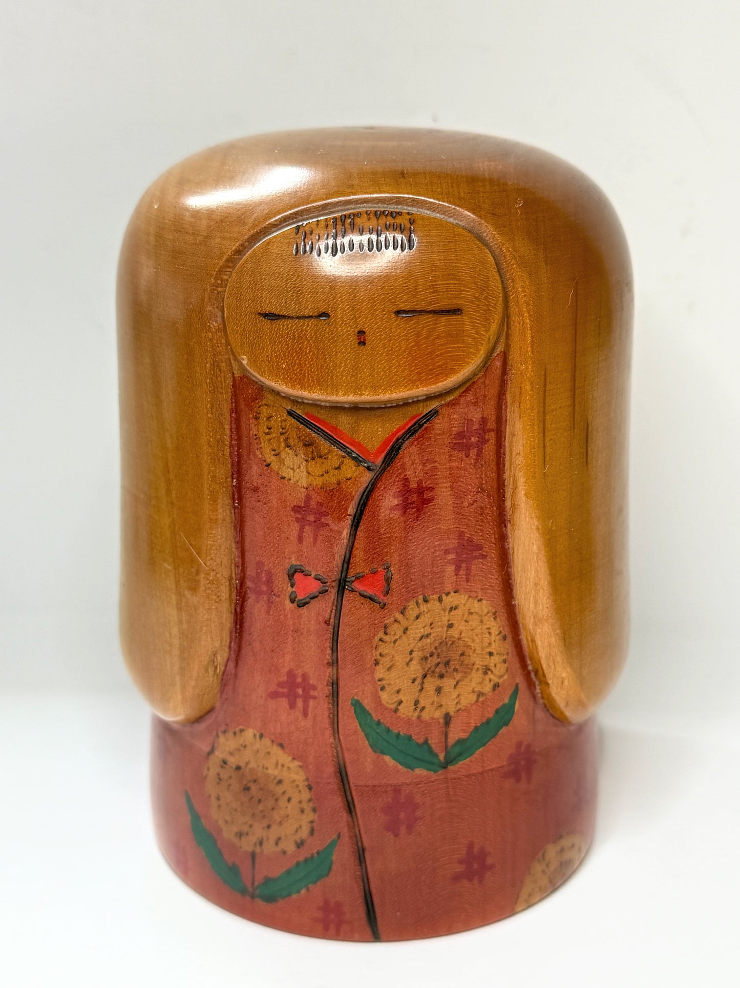 Vintage Masayoshi Yamagishi Japanese Gumma Sosaku Kokeshi Doll Signed A1203