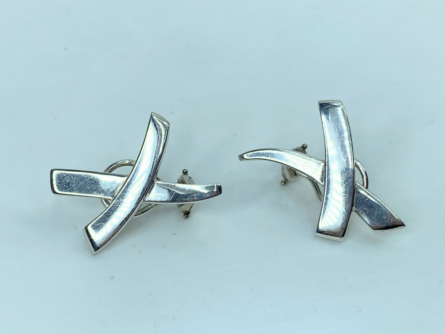 Tiffany & Co. Paloma Picasso Large Graffiti X Earclips Sterling silver JR742