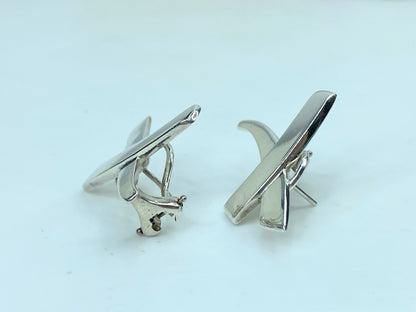 Tiffany & Co. Paloma Picasso Large Graffiti X Earclips Sterling silver JR742
