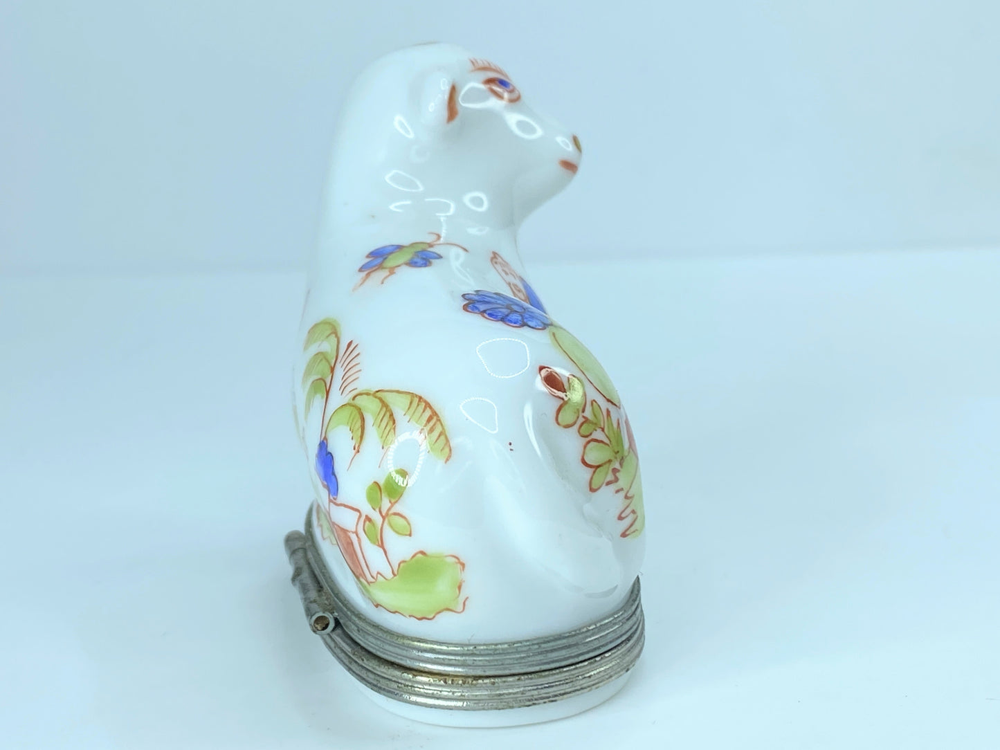 Limoges Royale De Peint Main Lamb Asian painting trinket A47