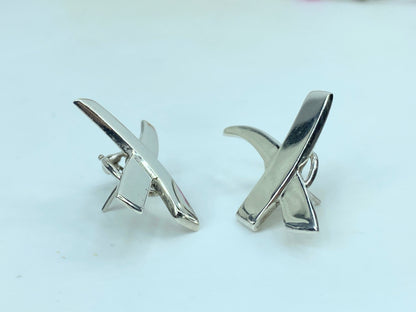 Tiffany & Co. Paloma Picasso Large Graffiti X Earclips Sterling silver JR742