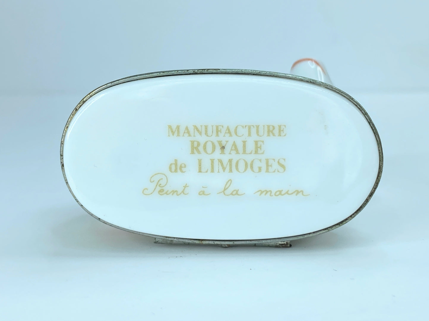 Limoges Royale De Peint Main Lamb Asian painting trinket A47