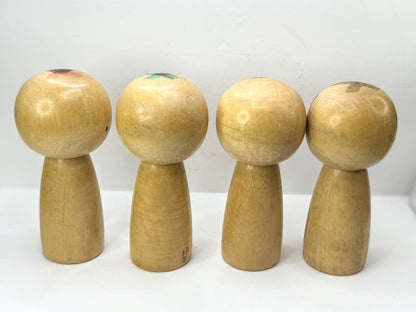 Vintage Issetsu Kuribayashi 栗林一雪 Four Seasons Creative Kokeshi Doll 4/Set A1205