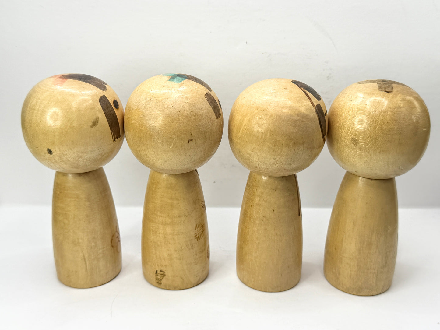 Vintage Issetsu Kuribayashi 栗林一雪 Four Seasons Creative Kokeshi Doll 4/Set A1205