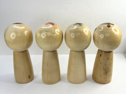 Issetsu Kuribayashi 栗林一雪 "Four Seasons" Creative Kokeshi Doll 4/Set Box A1206