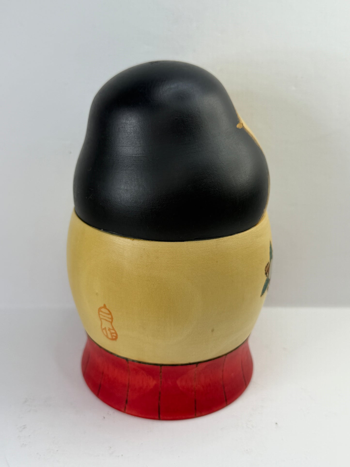 Sansaku Sekiguchi 関口三作 Title: Okame おかめ / 阿亀 Sosaku Kokeshi with Doll Box A1208